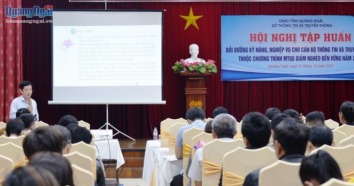Tập huấn kỹ năng, nghiệp vụ cho cán bộ thông tin và truyền thông